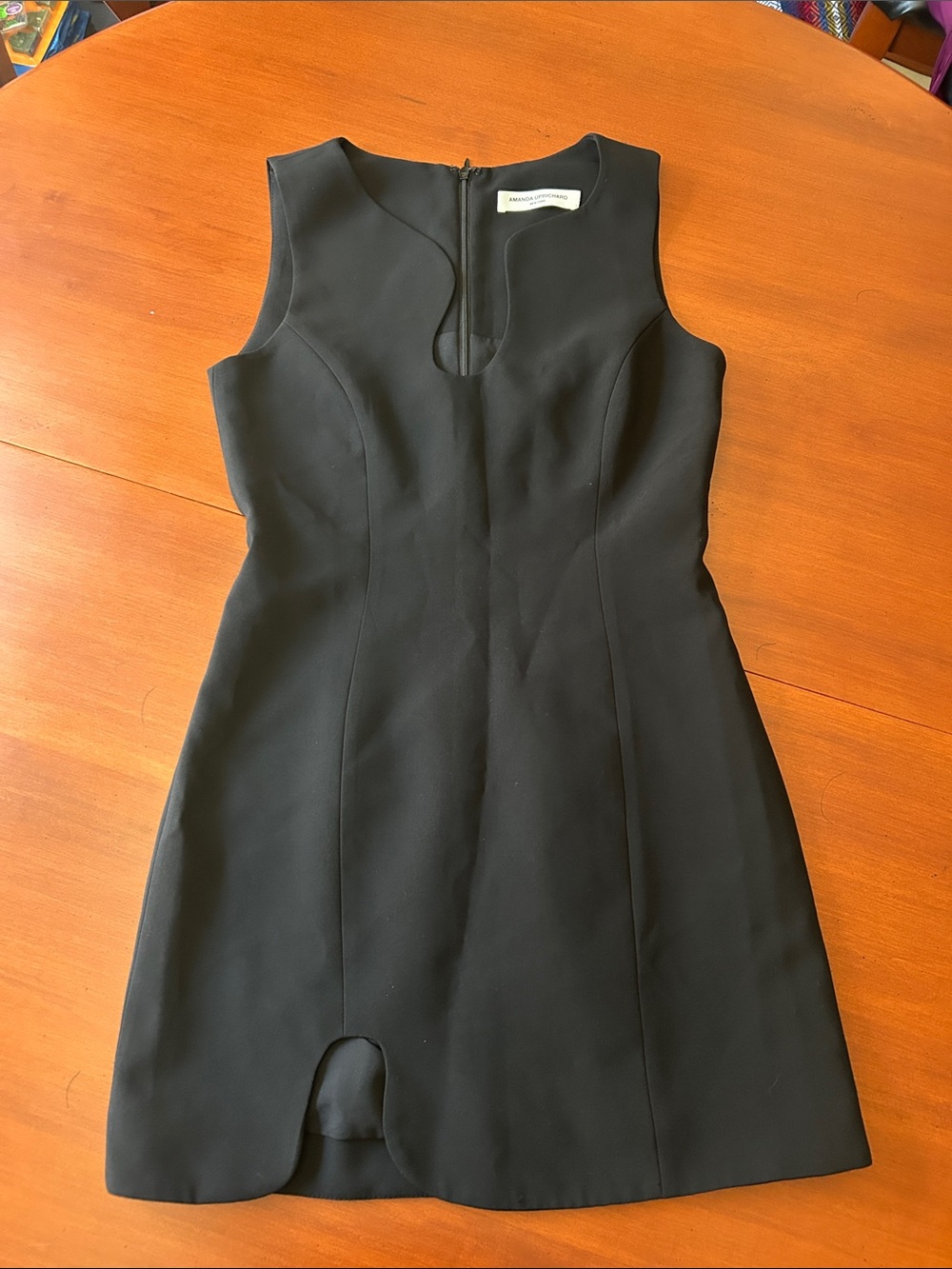 Amanda Uprichard Black Sleeveless Mini Sheath Dress - Small